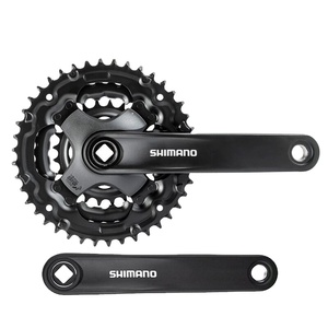 Juego de <span class=keywords><strong>Bielas</strong></span> Shimano Tourney FC-TY301 para Bicicleta de Montaña, Eje Cuadrado, 6/7/8 Velocidades, 170MM, 42-34-24T, UN26 - Product Image 1