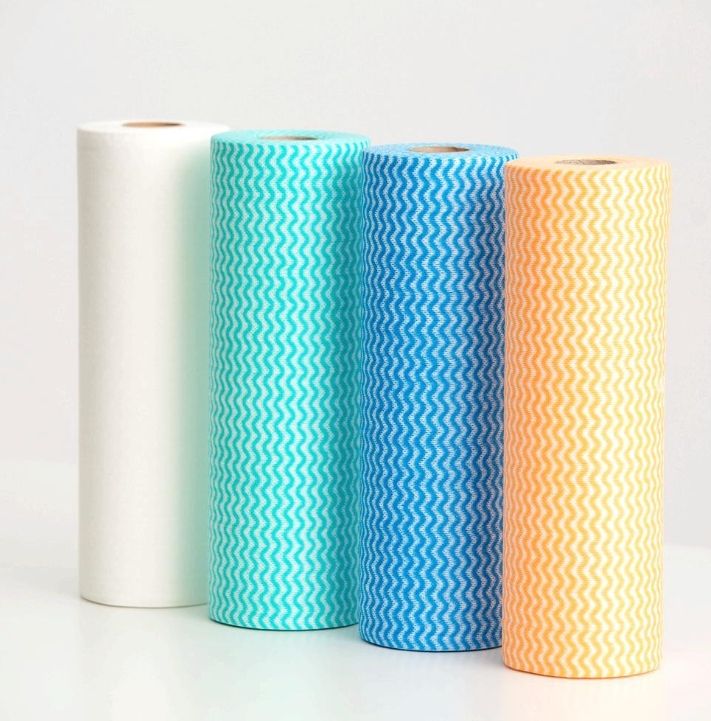 Disposable Non-Woven Fabric Cleaning Kitchen Towels Cloth on Roll