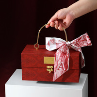 Boîtes cadeaux personnalisées haut de gamme rétro pour Noël, Saint-Valentin, emballage de valises de mariage, boîte à bonbons, gaufrage en éponge