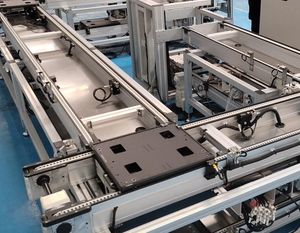 Nieuwe Flexibele Ketting Roestvrijstalen <span class=keywords><strong>Pallet</strong></span>-Handling Transportsysteem Met Instelbare Snelheid En Zware Laadvermogen - Product Image 5