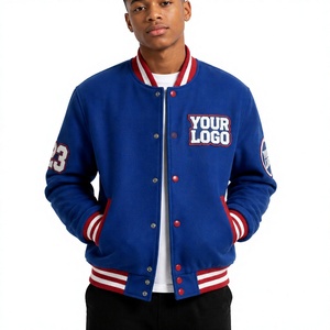 Custom Embroidered Logo Varsity <b>Jacket</b> <b>Men</b> Wool Blend Letterman <b>Jacket</b> Baseball <b>Jacket</b> For College Boy - Product Image 1
