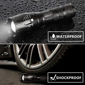 Lampe torche étanche en alliage d'aluminium d'urgence <span class=keywords><strong>Zoom</strong></span> Camping en plein air Mini lampe de poche tactique LED portable T6 - Product Image 4