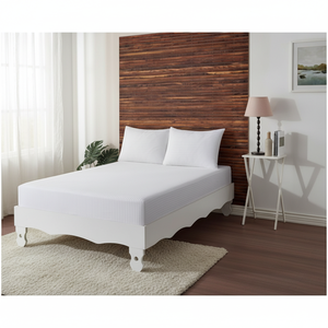 Juego de Sábanas Ajustables de Satén Blancas Varol, Tamaño King, Transpirables y Desechables para Uso en el Dormitorio, Estilo Liso, Incluye Sábana Plana - Product Image 3