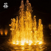 Fuente Redonda de Acero Inoxidable para Exteriores con Luz LED de Color Cambiante, Fuente Decorativa de Agua para Hoteles, Plazas Comerciales y Paisajes