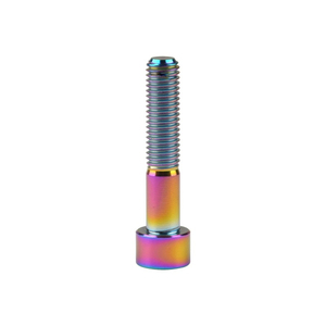Perno hexagonal de <span class=keywords><strong>titanio</strong></span> de cabeza pequeña para modificación de motocicletas y automóviles, tornillos arcoíris - Product Image 2