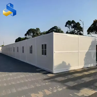 Bâtiment de bureau modulaire en conteneurs d'acier de 20 pieds, assemblage rapide, conception pliable, espace respirant pour hôtels