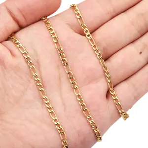 Rolo de corrente NK de aço inoxidável 1:3 para fazer joias, venda por atacado de colares e pulseiras por metros