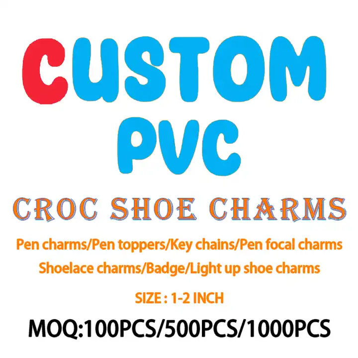 wholesale custom diy pvc charms focal