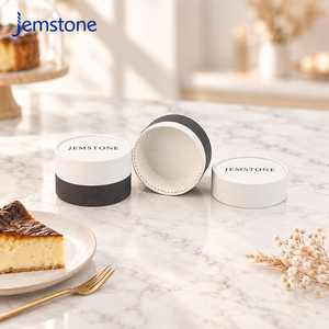 Custom Premium Biodegradable Cylinder <b>Cake</b> Paper Tube <b>Individual</b> Basque Cheesecake Container Food Grade Cardboard Baking Tube - Product Image 1
