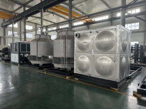 Enfriador de 100KW para Pista de Patinaje sobre Hielo, Enfriador de Agua Recirculante, Enfriador de Agua por Aire, Enfriador de Glicol, Enfriador de Glicol para Cervecería - Product Image 6