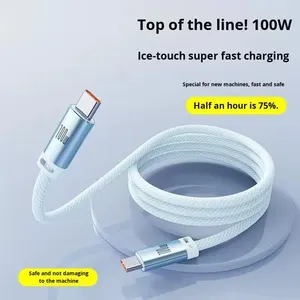 CE Nylon <strong>USB</strong> Type-C to Type-C 5A Fast Charging <strong>Cable</strong> 100W for PD27W IOS <strong>Printer</strong> - Product Image 1