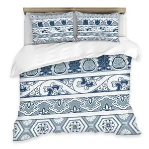 Alta qualidade estilo étnico impressão digital capa de edredão 3 Piece Bedding Set com fronha