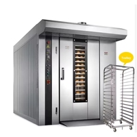 16/32/64-bakjes commerciële industriële draairooster pizzaovens elektrisch/gas grote bakapparatuur broodbakkerijen digitale bediening