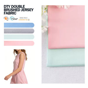 Tissu jersey brossé DBP durable, tissu polyester double brossé pour la production de vêtements - Product Image 1