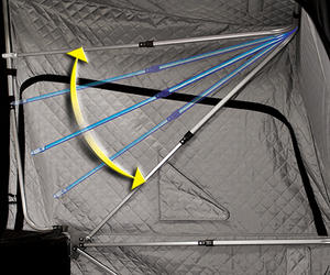 YumuQ 1.37x0.86x0.54m 600D Oxford Camping Imperméable Portable Extérieur Tente de pêche sur glace personnalisée pour <span class=keywords><strong>l</strong></span>'hiver - Product Image 6