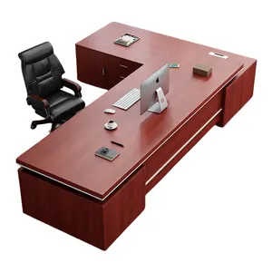 사무실 책상과 의자 조합 현대 대형 사무실 책상 사장 관리자 책상 사무실 가구