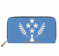 Dompet Panjang Kulit Bermotif Bendera Guam Dengan Kapasitas Besar, Dompet Kulit Cocok untuk Wanita, Perjalanan, dan Penggunaan Sehari-hari