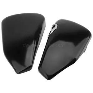Coperture laterali per batteria sinistra destra in plastica nera per moto adatte per Harley Sportster XL883 XL1200 X48 2014-2023