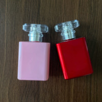 Flacon de parfum en verre coloré rechargeable, récipient décoratif pour diffuseur de parfum, pot pour emballage cosmétique