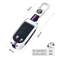 En alliage de zinc Durable Voiture Clé couverture Complète Pour Fiat Jeep Pour Dodge Ram 1500 Voyage Chargeur Dart Challenger Durango Accessoires