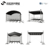 Torre de elevación de truss OEM personalizada con sistema de truss de techo para iluminación de escenario y exhibiciones, con techo para conciertos, eventos al aire libre y espectáculos