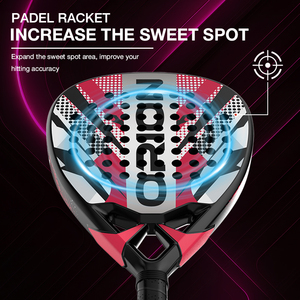 Racchetta da Padel Professionale in Fibra di Carbonio Grezza Jusain Factory, Racchetta Leggera e Portatile - Product Image 5