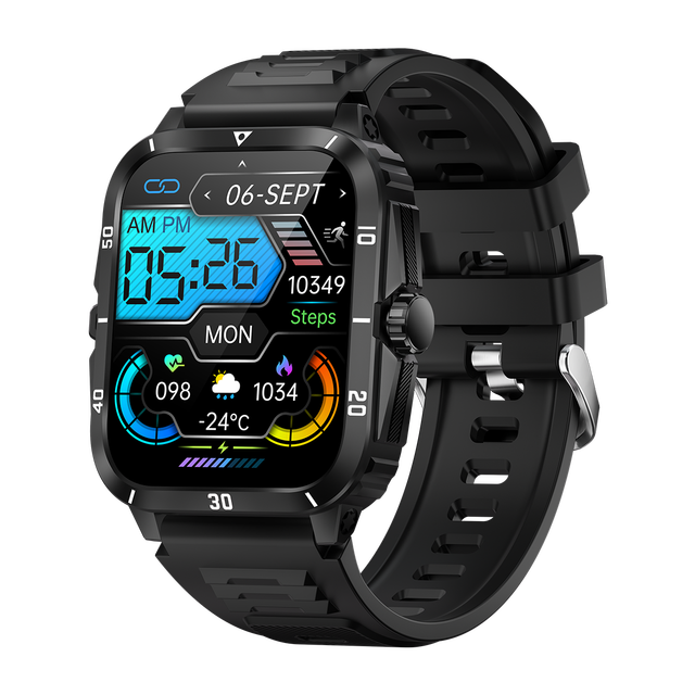 3ATM Deep Waterproof Smart Watch KT71 Outdoor Sport Fitness Tracking Smart Bracelet 430mAh Big Battery Capacity Smartwatch V71