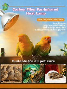 Lámpara <span class=keywords><strong>de</strong></span> Calor Infrarroja <span class=keywords><strong>de</strong></span> Fibra <span class=keywords><strong>de</strong></span> Carbono Duradera con Reflector, Calentador Infrarrojo Lejano con Funcionamiento Casi Invisible para Uso en Zoológicos/Tiendas <span class=keywords><strong>de</strong></span> <span class=keywords><strong>Mascotas</strong></span> - Product Image 3