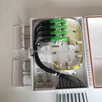 Boîte de distribution optique de fibre de Ftth de 16 ports fixés au mur extérieur Boîte FTTH avec l'adaptateur Boîte d'extrémité de fibre optique de noyau d'ODB NAP 16