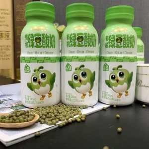 Bottiglia da 240ml di fagioli verdi vegani e semi di Mung fermentati probiotici cremosi bevande salutari OEM/ODM - Product Image 3