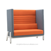 Canapé de réunion insonorisé pour bureau, personnalisable, modulaire, en tissu, canapé de réunion moderne, pod de réunion