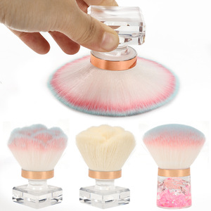 Brosse à poussière pour <span class=keywords><strong>ongles</strong></span>, brosse de nettoyage pour fond de teint et maquillage, outil à tête de champignon, brosse à poussière pour <span class=keywords><strong>ongles</strong></span> Rose Diamond - Product Image 3