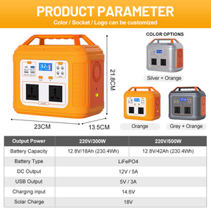 Station d'alimentation <span class=keywords><strong>solaire</strong></span> portable <span class=keywords><strong>mini</strong></span> pour la maison, le camping et le plein air, batterie LiFePO4 multi-capacités, <span class=keywords><strong>générateur</strong></span> <span class=keywords><strong>solaire</strong></span> de haute qualité - Product Image 3