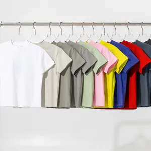 लोगो के साथ टी शर्ट, कस्टम लोगो मुद्रित प्रिंटिंग, बड़े आकार की अनुकूलित 100% कॉटन डिज़ाइन पुरुष कस्टम टी शर्ट बॉक्सी टी शर्ट