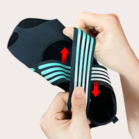Chaussettes de yoga d'intérieur antidérapantes en microfibre avec semelle intermédiaire et extérieure en coton, motif géométrique, toutes saisons, spéciales Pilates
