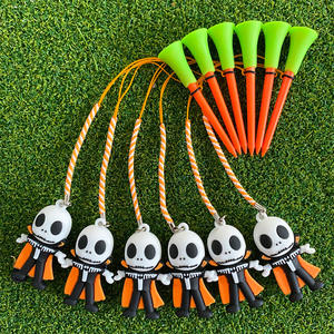 Tees de Golf Exclusivos para Halloween, Adornos Antipérdida, Material de Plástico, Bambú y Goma, 83 mm, Empaquetados Individualmente - Product Image 4