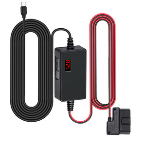 OBD2 digital <b>display</b> step-down <b>cable</b> automotive dashcam parking monitoring <b>cable</b> low voltage power cut-off adjustable L153 - Product Image 1