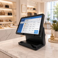 Terminal POS Android All-in-One dengan Port Laci Uang RJ45, WiFi, BT Opsional, Pembaca Kartu Magnetik 4G, Pembaca NFC, Mesin Kasir untuk Restoran