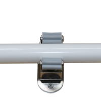 Chariot à plateforme en bambou, structure OEM personnalisable, capacité de charge de 250 kg, poignée robuste, roulettes blanches en PP de 4*3 pouces