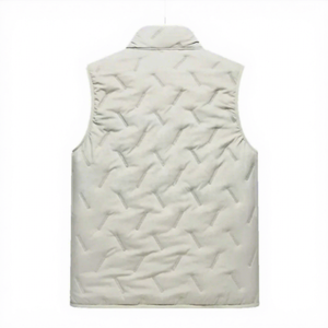Custom Made Breathable Casual Body <b>Warmer</b> Men's Outdoor Quilted Puffer Vest Sleeveless Autumn Gilet Waterproof Windproof Jacket - Product Image 2
