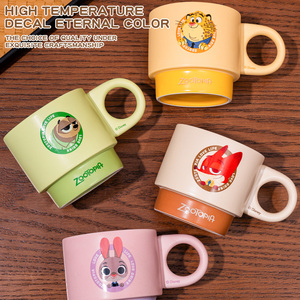 Mug en céramique <span class=keywords><strong>Disney</strong></span> avec poignée, ensemble de tasses à café écologiques pour les fêtes, utilisation à domicile, <span class=keywords><strong>tasse</strong></span> à café, thé et lait avec boîte cadeau - Product Image 6