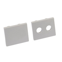 Profilé en aluminium stratifié LED anodisé argenté populaire, canal pour carte LED avec couvercle en PC laiteux pour projets d'éclairage de plafond