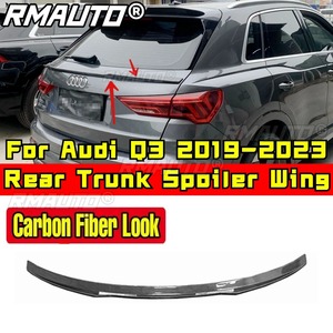 สปอยเลอร์หลังสำหรับ Audi Q3 ปี 2019 2020 2021 2022 2023 ชุดแต่งตัวถังรถยนต์ วัสดุพลาสติก ABS ปีกหลังคา ปีกหลังคาสปอยเลอร์ ชิ้นส่วนภายนอก - Product Image 1