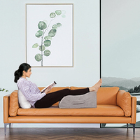 Amélioration de la chirurgie de l'oreiller de jambe de genou récupérer l'oreiller de repos des jambes doux velours wedge oreiller de soutien de jambe massage