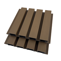 Panneaux de clôture en bois-plastique pour l'extérieur, plateforme de passerelle, panneaux muraux extérieurs, panneaux de clôture en bois-plastique pour cour