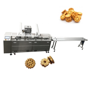 Complete Fully Automatic Durable Two Lane Small Cream Filling Biscuit <strong>Making</strong> <strong>Machine</strong> For Sandwich Biscuit With Cookies - Product Image 4