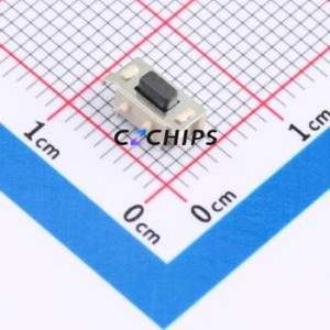 TS1101C16035 Tactile Switch SMD-4P,7x3.5mm Switch Single Pole Single Throw Rectangle Button 1.6N Horizontal Mount - Product Image 1