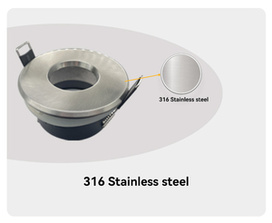Boîtier en acier inoxydable GU10 <span class=keywords><strong>spot</strong></span> lumineux MR16 boîtier rond LED downlight cadre - Product Image 4