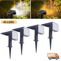 Lampe solaire de jardin extérieure très vendue, étanche IP65, à LED, alimentée par l'énergie solaire, pour jardin, cour, pelouse, allée, lumière murale solaire