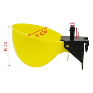 स्वचालित पिंजरे पशु पक्षी पानी कटोरा पीले रंग फांसी कप कबूतर पानी पीने वाला फीडर उपकरण पोल्ट्री पानी पीने के फव्वारे - Product Image 2